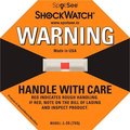 Shockwatch SpotSee ShockWatch Impact Indicators, 75G Range, Orange, 50/Box 20300